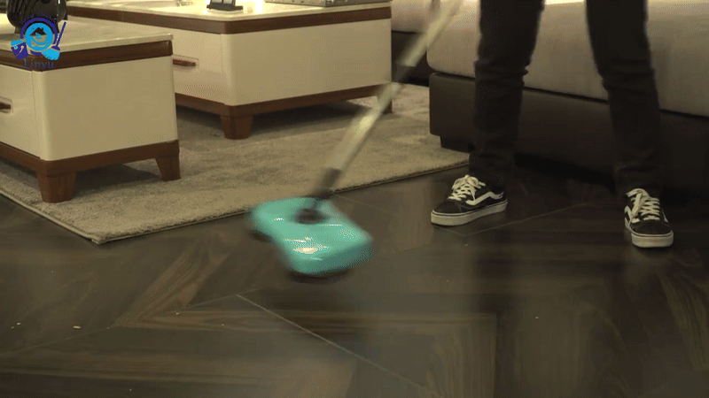 🧹✨ Magic 360° Floor Sweeper – Manual Rotating Cleaning Brush for Home & Office 🌪️🏠