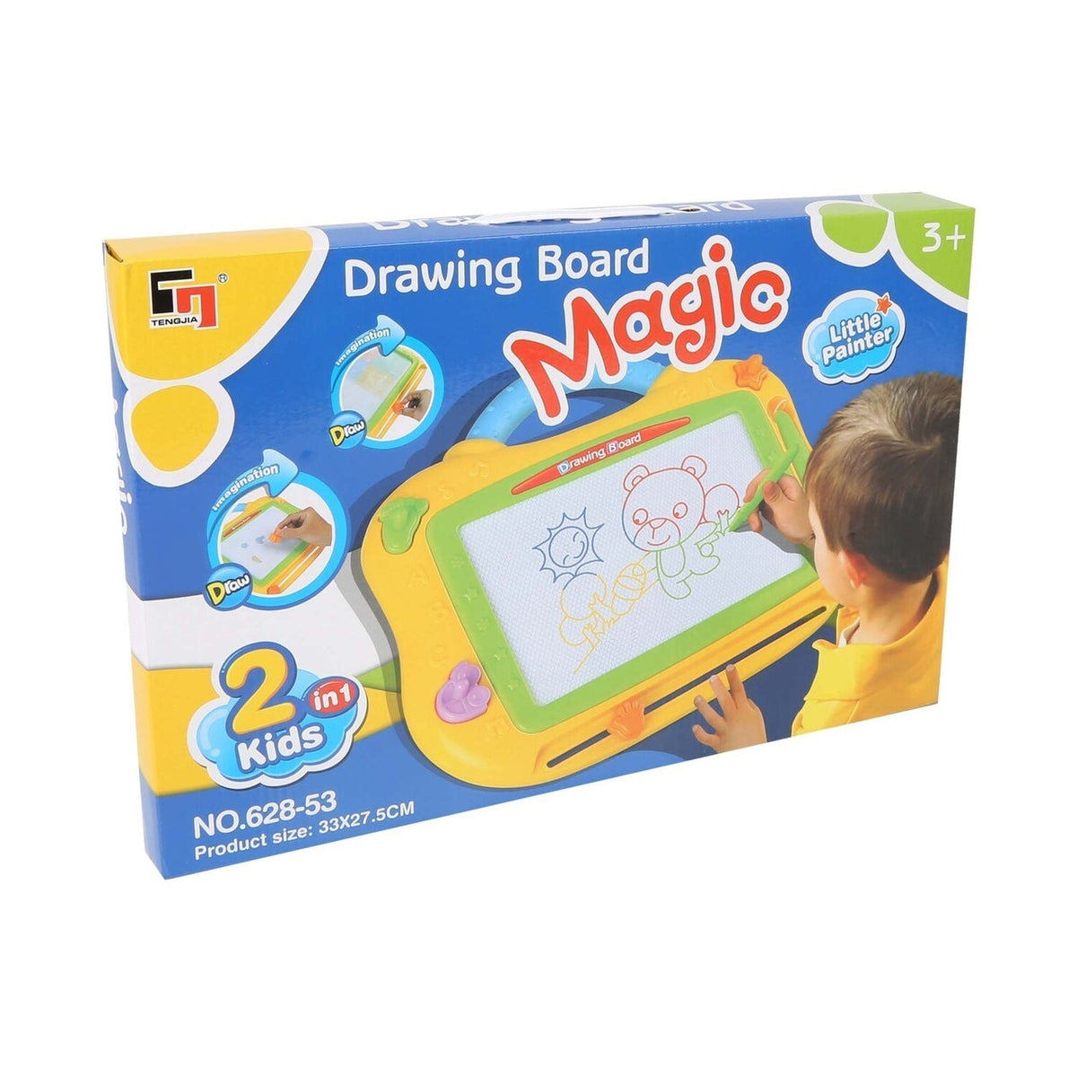 🖍️✨Mess-Free Kids Magic Drawing Board – Slide-Erase, Colorful, Portable! 🎨