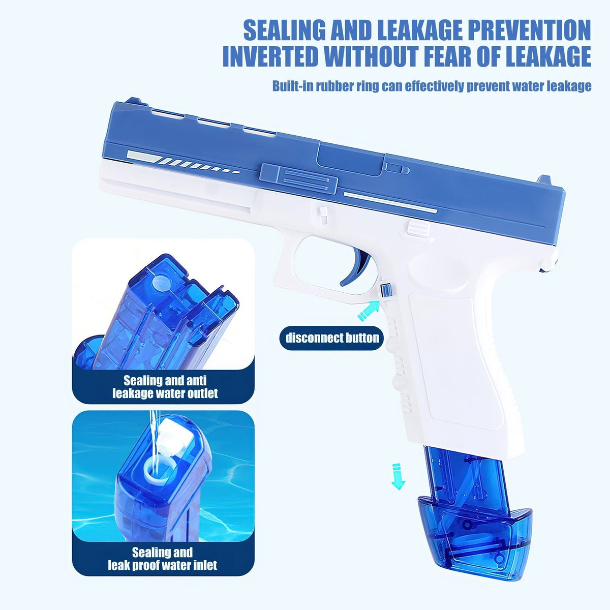 💦🌞Glock Electric Water Gun 🔋 | Rechargeable Automatic Water Blaster for Kids & Adults in UAE