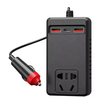 C12 Intelligent Car Power Inverter ⚡ | 150W AC Converter with USB-A & USB-C Ports 🚗🔋