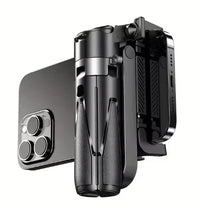 Mini Grip Quadripod with Bluetooth Remote – Portable Tripod Stand for Phone & Vlogging 📸